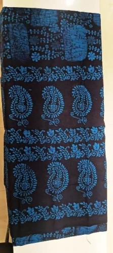 PL COTTON SAREES WITH SOLID WAX CRACK DESIGNS